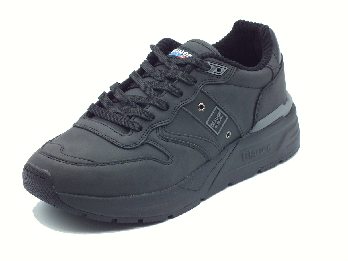 Blauer USA Blauer USA F5RAY04 Black Sneakers Sportive per Uomo in pelle e tessuto Black