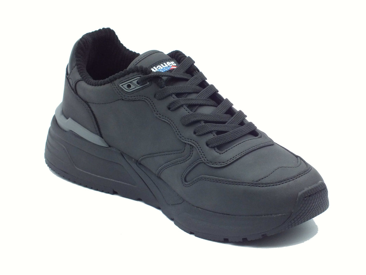 Blauer USA Blauer USA F5RAY04 Black Sneakers Sportive per Uomo in pelle e tessuto Black