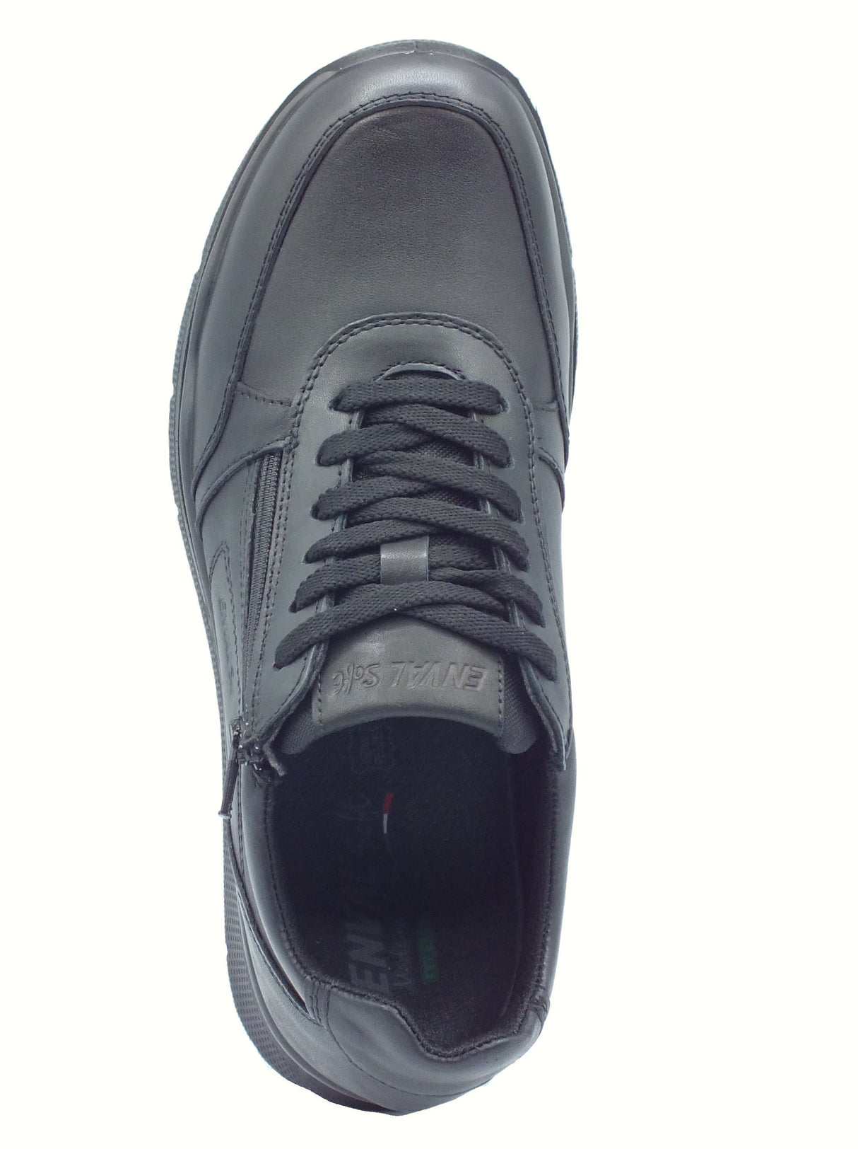 ENVAL Soft ENVAL Soft 8729000 Nappa Soft Nero Sneakers per Uomo in pelle con lacci e lampo Nero