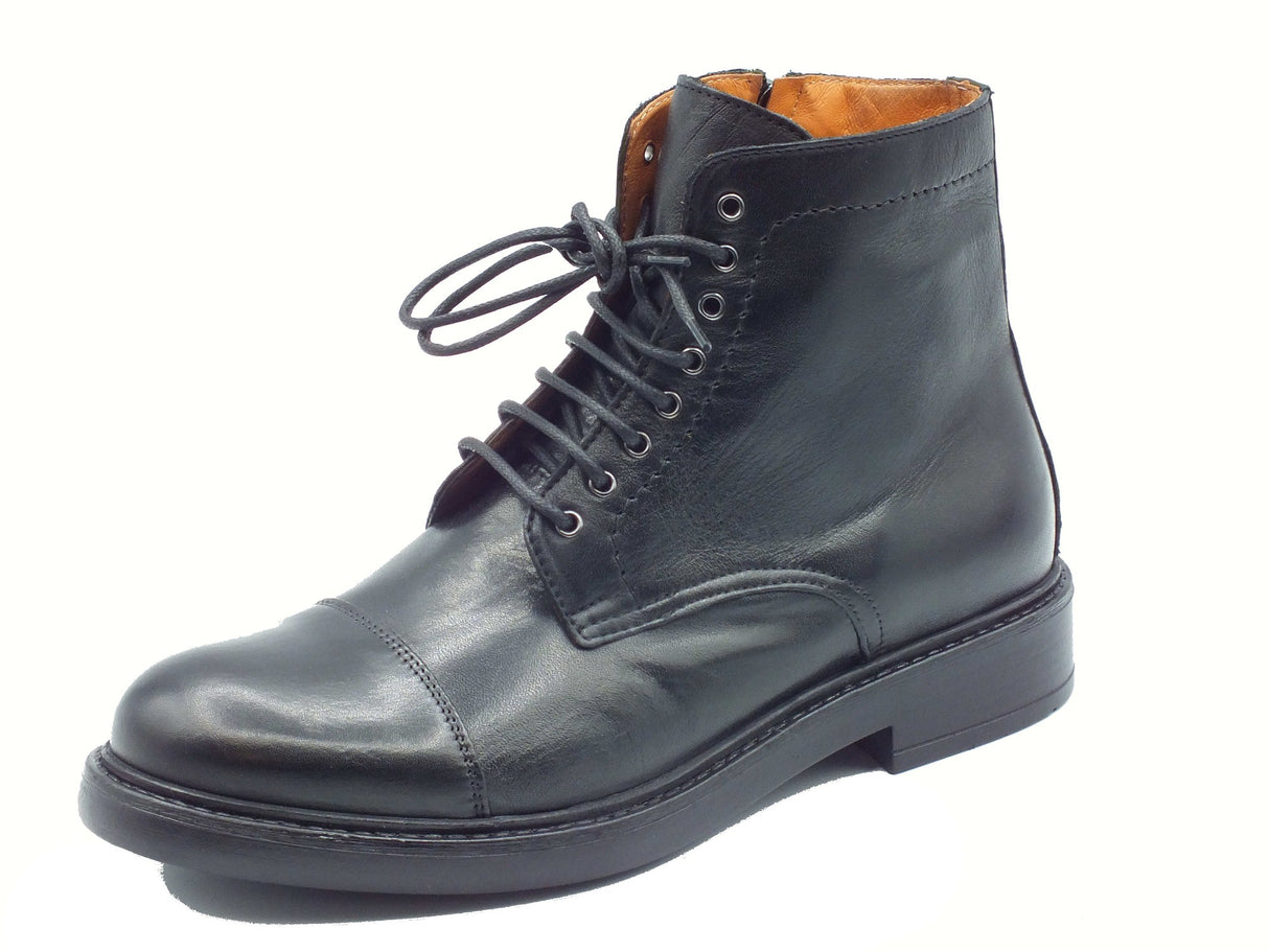 Exton Exton 9824 Soft Nero Scarponcini Eleganti per Uomo in pelle Nero