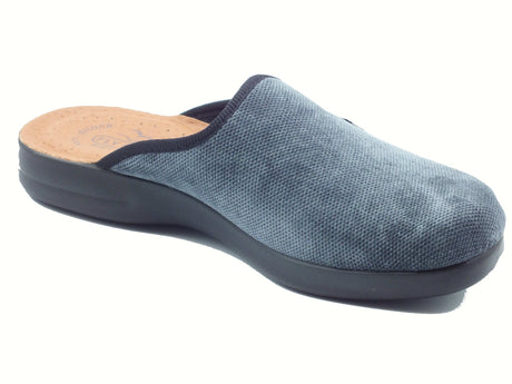 Fly Flot FlyFlot P7 588 ME Acerno Grigio Pantofole per Uomo in tessuto con sottopiede in pelle Grigio