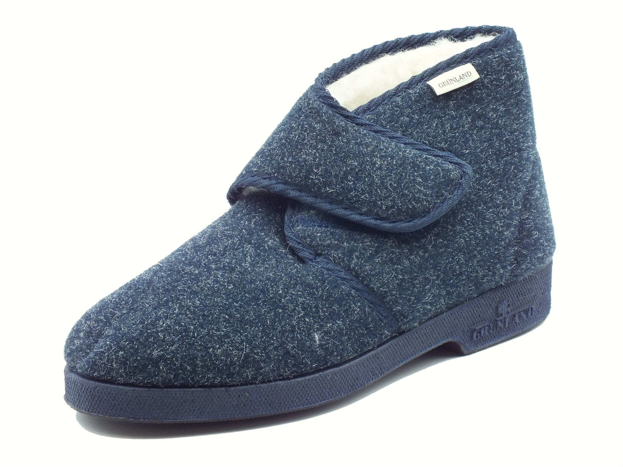 Grunland Grunland EZIO PA0009 Blu Pantofole chiuse per Uomo in tessuto blu Blu