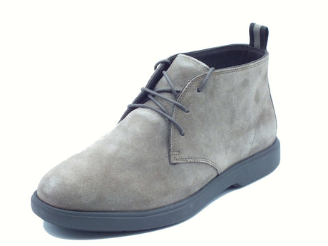 Geox Geox U56LAD Spherica Dove Grey Scarponcini per Uomo in nabuk Dove Grey