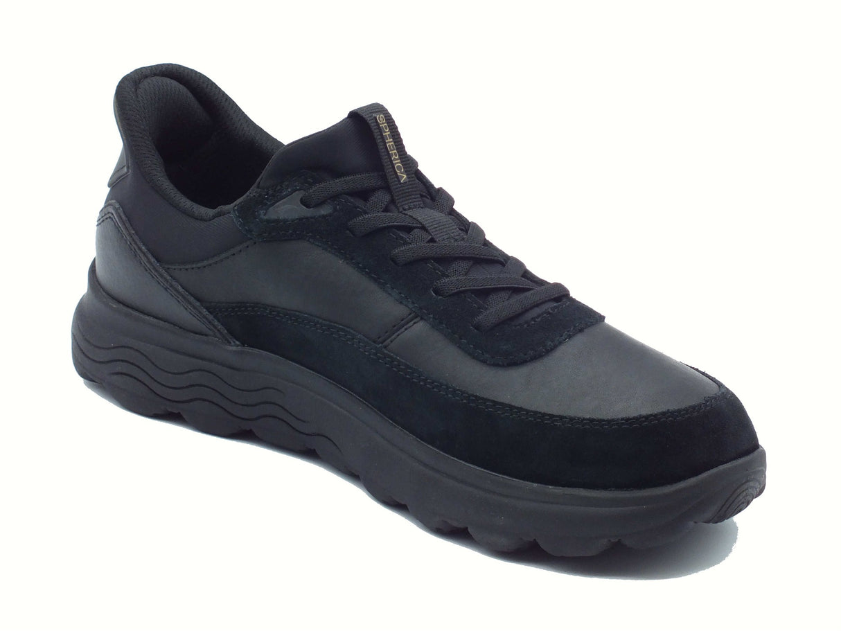 Geox Geox U56MPA Spherica Black Scarpe per Uomo in tessuto nero Black