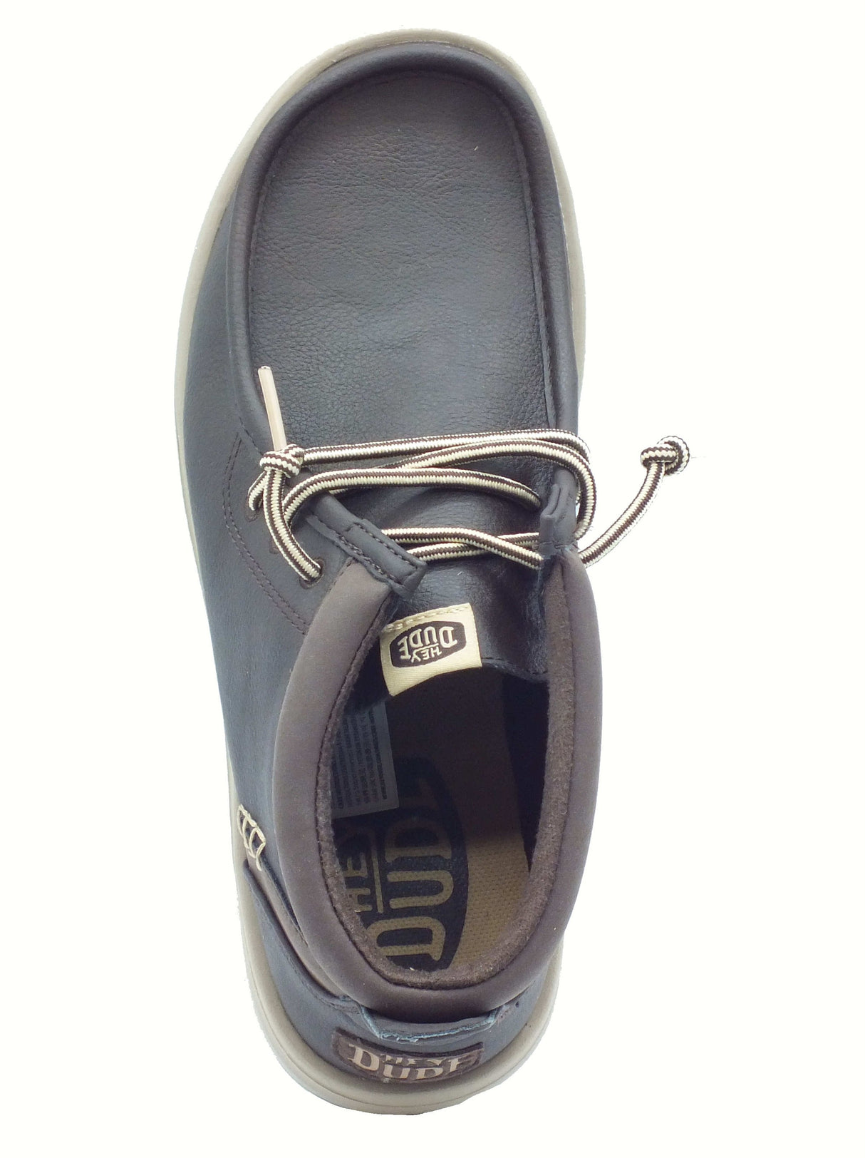 Hey Dude HeyDude 42051 Wally Mid Gripr Classic Brown Scarponcini per Uomo in pelle marrone Wally Mid Gripr Classic B