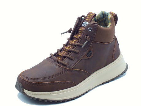 Hey Dude HeyDude 42059 Tahoe Classic Brown Scarponcini per Uomo in pelle marrone Brown