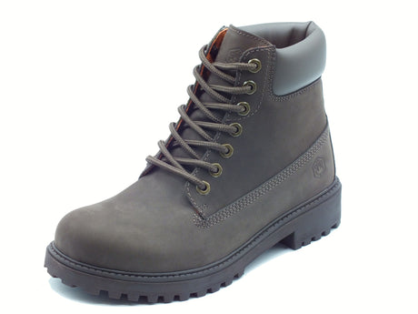 Lumberjack Lumberjack River 2 Total Dark Brown Scarponcini per Uomo in nabuk Dark Brown