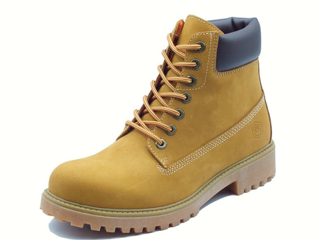 Lumberjack Lumberjack River 2 Yellow Dark Brown Scarponcini per Uomo in nabuk Yellow Dark Brown