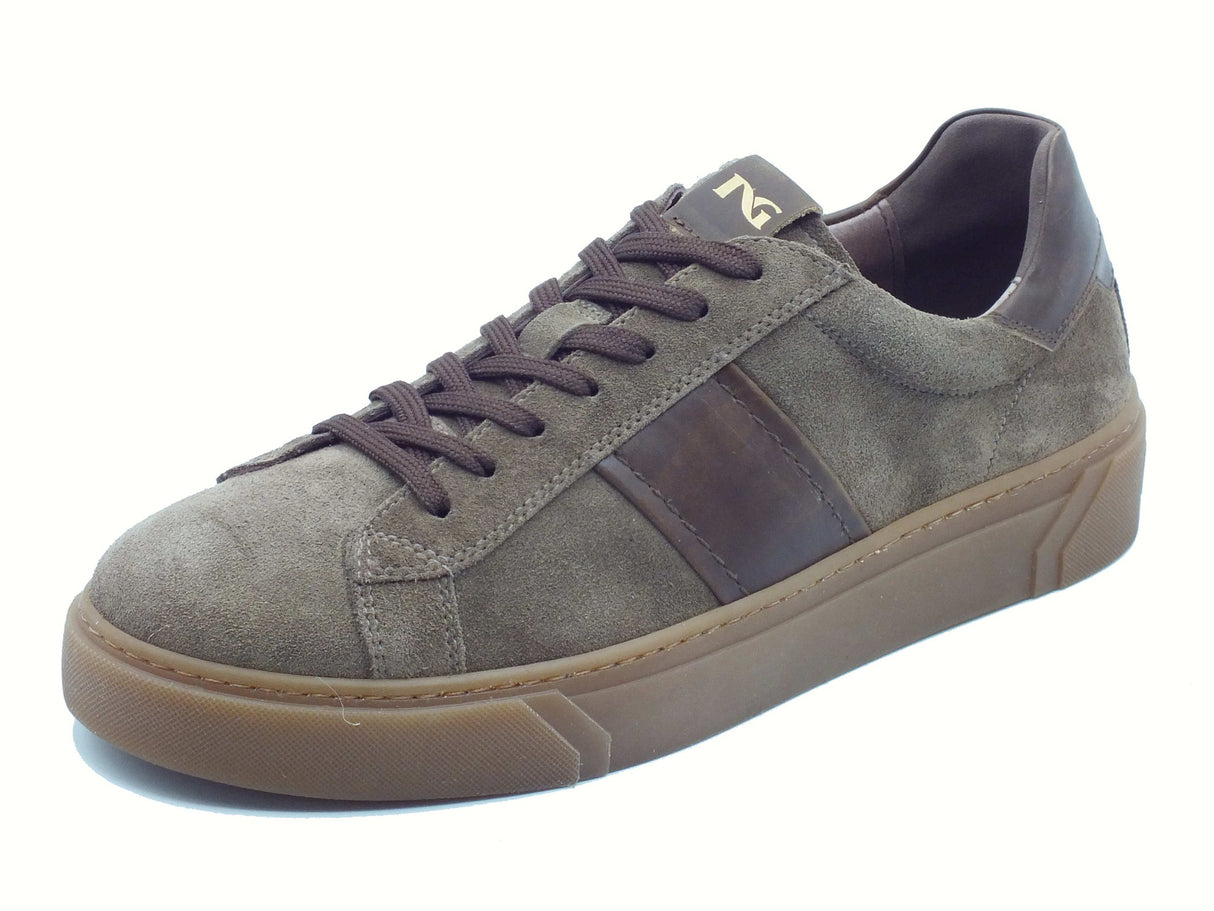 Nero Giardini NeroGiardini I500951U Arold Fango Sneakers Sportive per Uomo in nabuk con lacci Fango