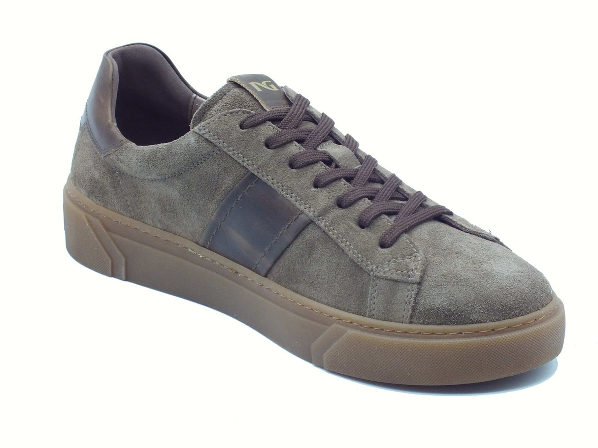 Nero Giardini NeroGiardini I500951U Arold Fango Sneakers Sportive per Uomo in nabuk con lacci Fango