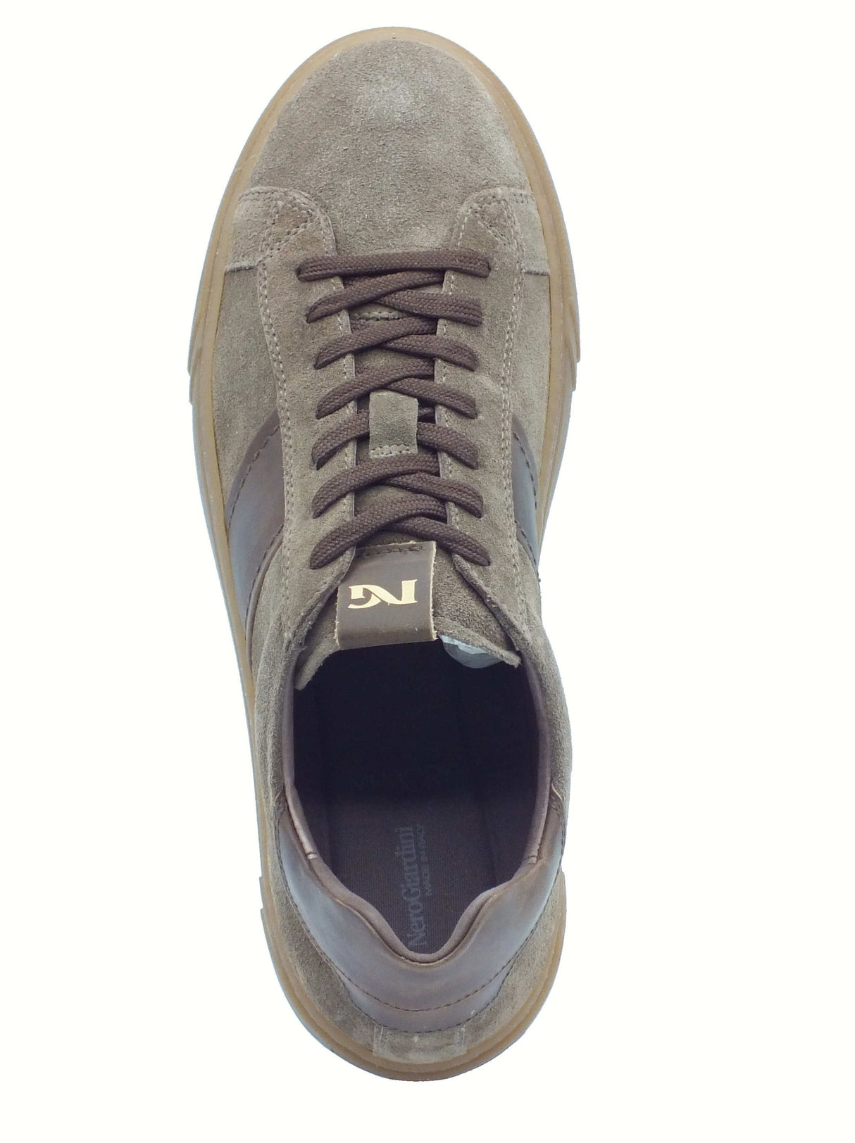 Nero Giardini NeroGiardini I500951U Arold Fango Sneakers Sportive per Uomo in nabuk con lacci Fango