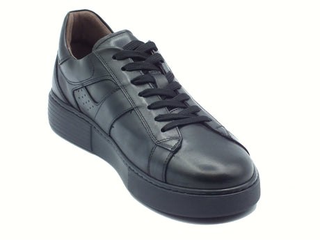 Nero Giardini NeroGiardini I500970U Guanto Nero Sneakers Sportive per Uomo in pelle con lacci Nero