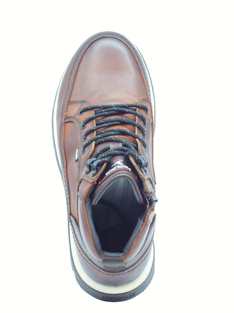 Pikolinos Pikolinos 8107C1 Vigo Cuero Scarponcini per Uomo in pelle marrone con lampo e lacci Cuero