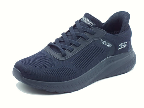 Skechers Skechers 118312 Bobs Squad Chaos Solid Step Dark Navy Scarpe Sportive per Uomo in tessuto blu Dark Navy
