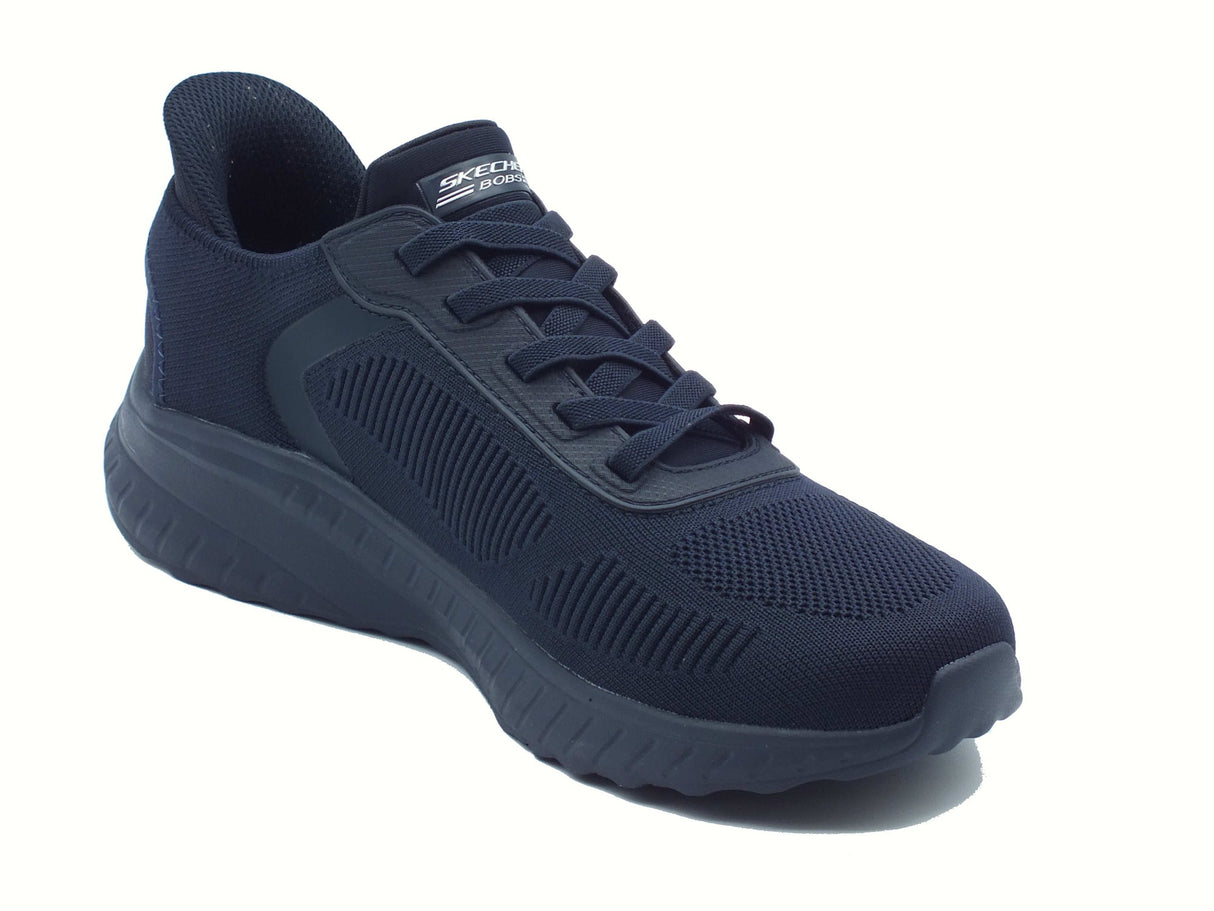 Skechers Skechers 118312 Bobs Squad Chaos Solid Step Dark Navy Scarpe Sportive per Uomo in tessuto blu Dark Navy