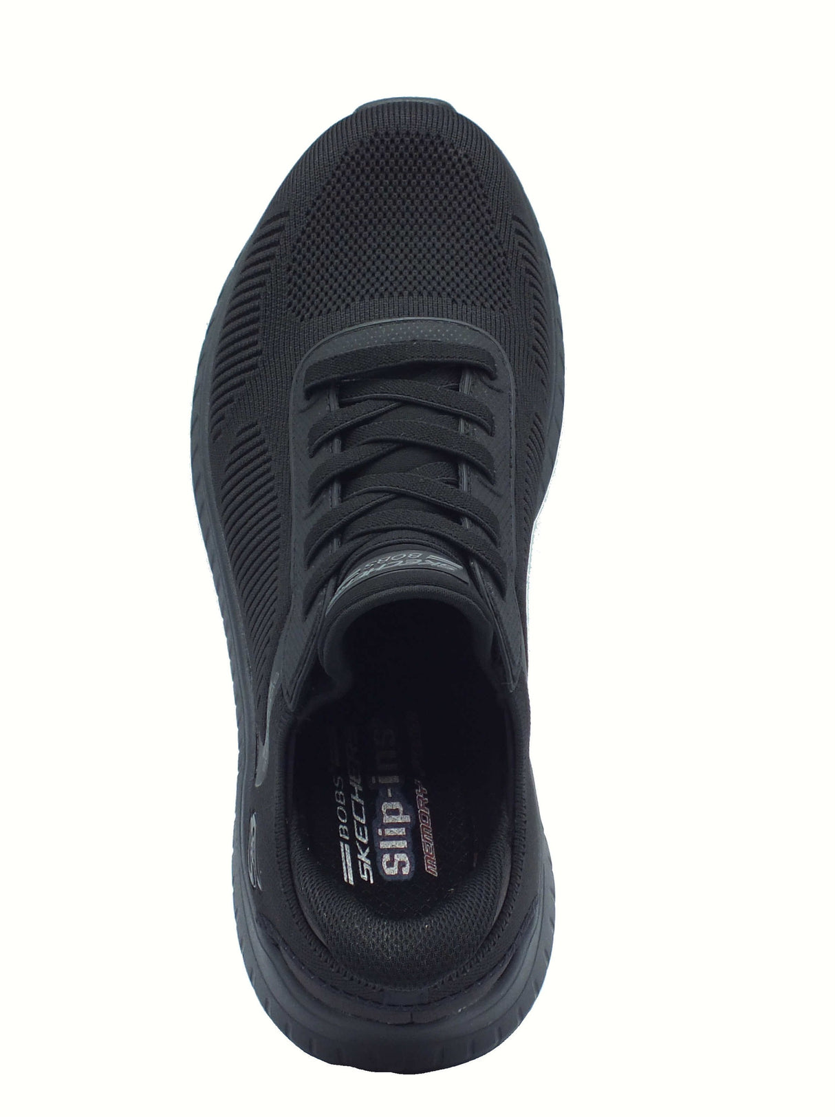 Skechers Skechers 118312 Bobs Squad Chaos Solid Step Black Scarpe Sportive per Uomo in tessuto nero Black