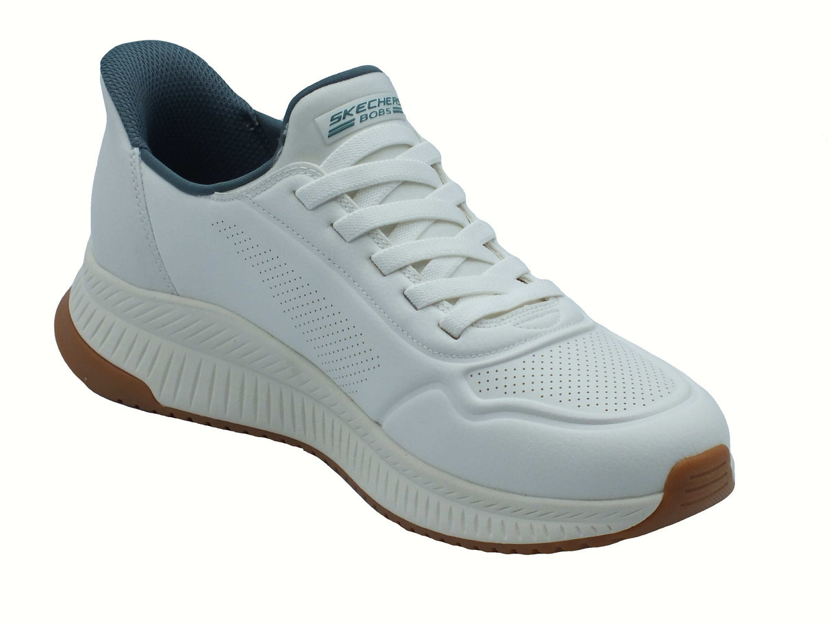 Skechers Skechers 118424 Bobs Squad Direct Step White Scarpe Sportive per Uomo in sintetico bianco White