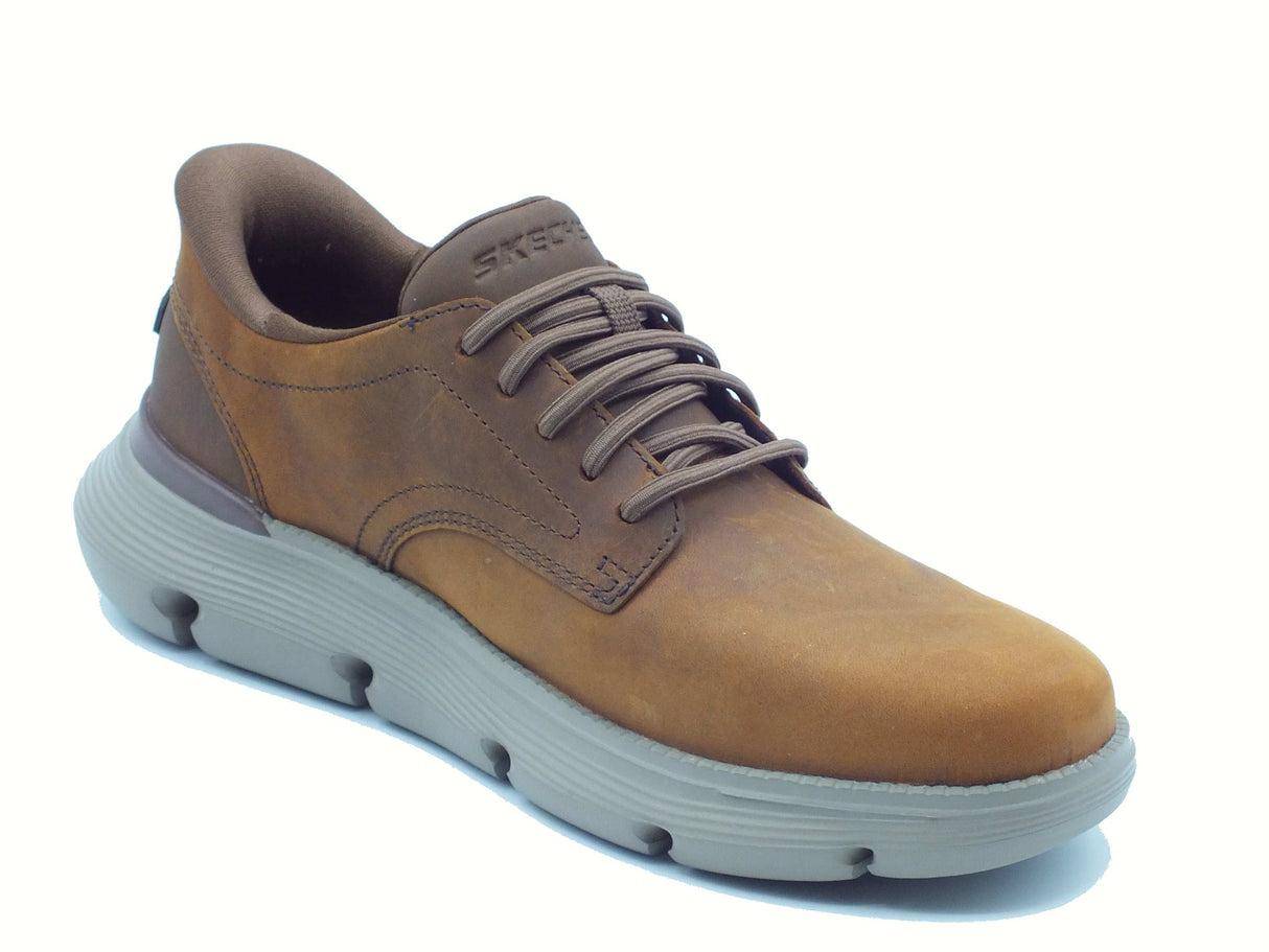 Skechers Skechers Slip-Ins 205353 Garza Duran Dark Brown Scarpe per uomo in econabuk marrone Dark Brown