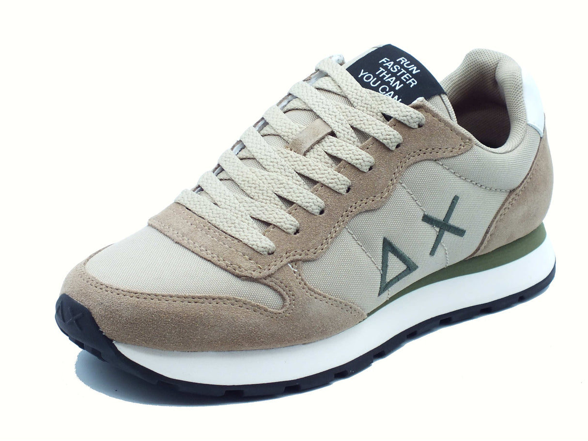 SUN68 SUN68 Z45101 Tom Solid Beige Scuro Scarpe Sportive per Uomo in nabuk e tessuto Beige Scuro