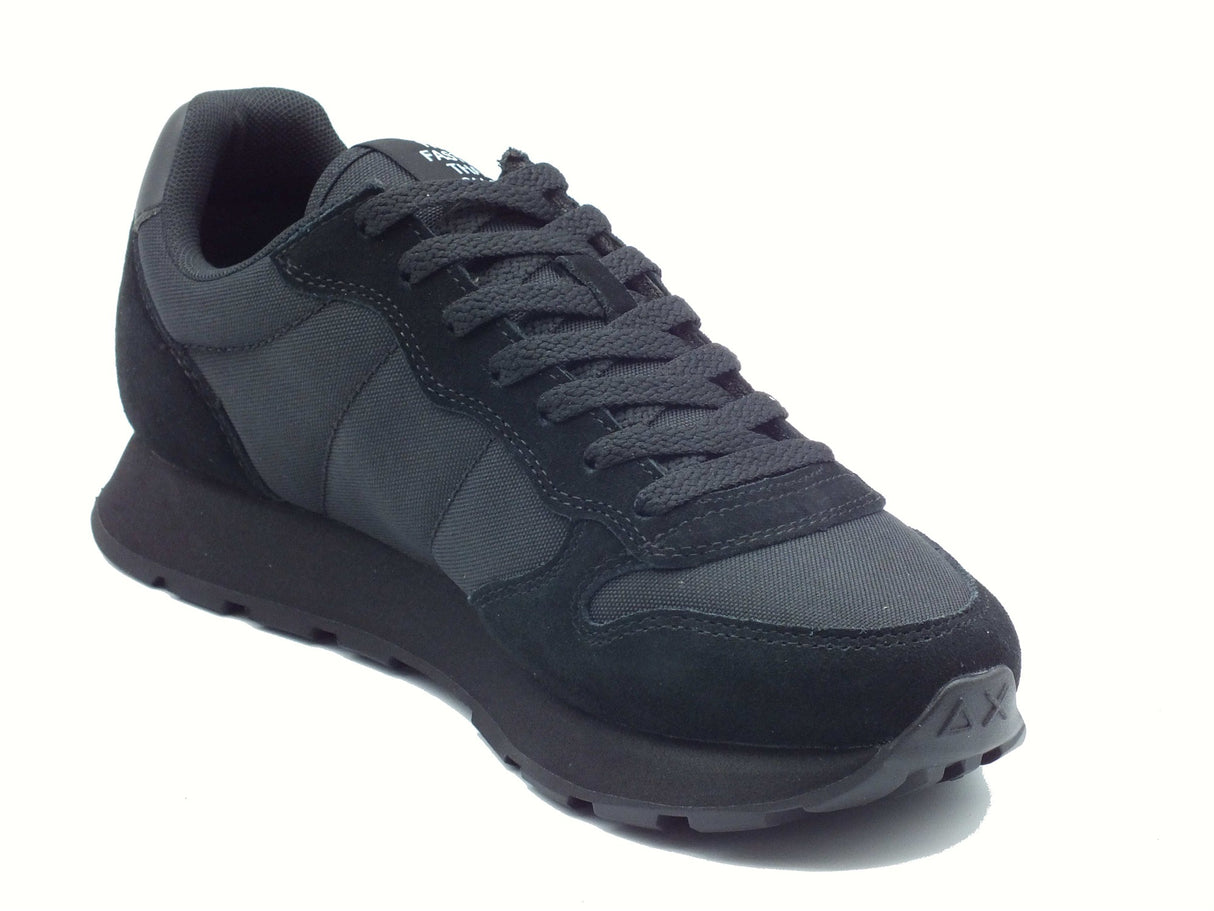 SUN68 SUN68 Z45101 Tom Solid Nero Scarpe Sportive per Uomo in nabuk e tessuto Nero