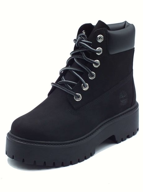 Timberland Timberland 1A5RH5 Stone Street Black Scarponcini Donna in nabuk nero Black