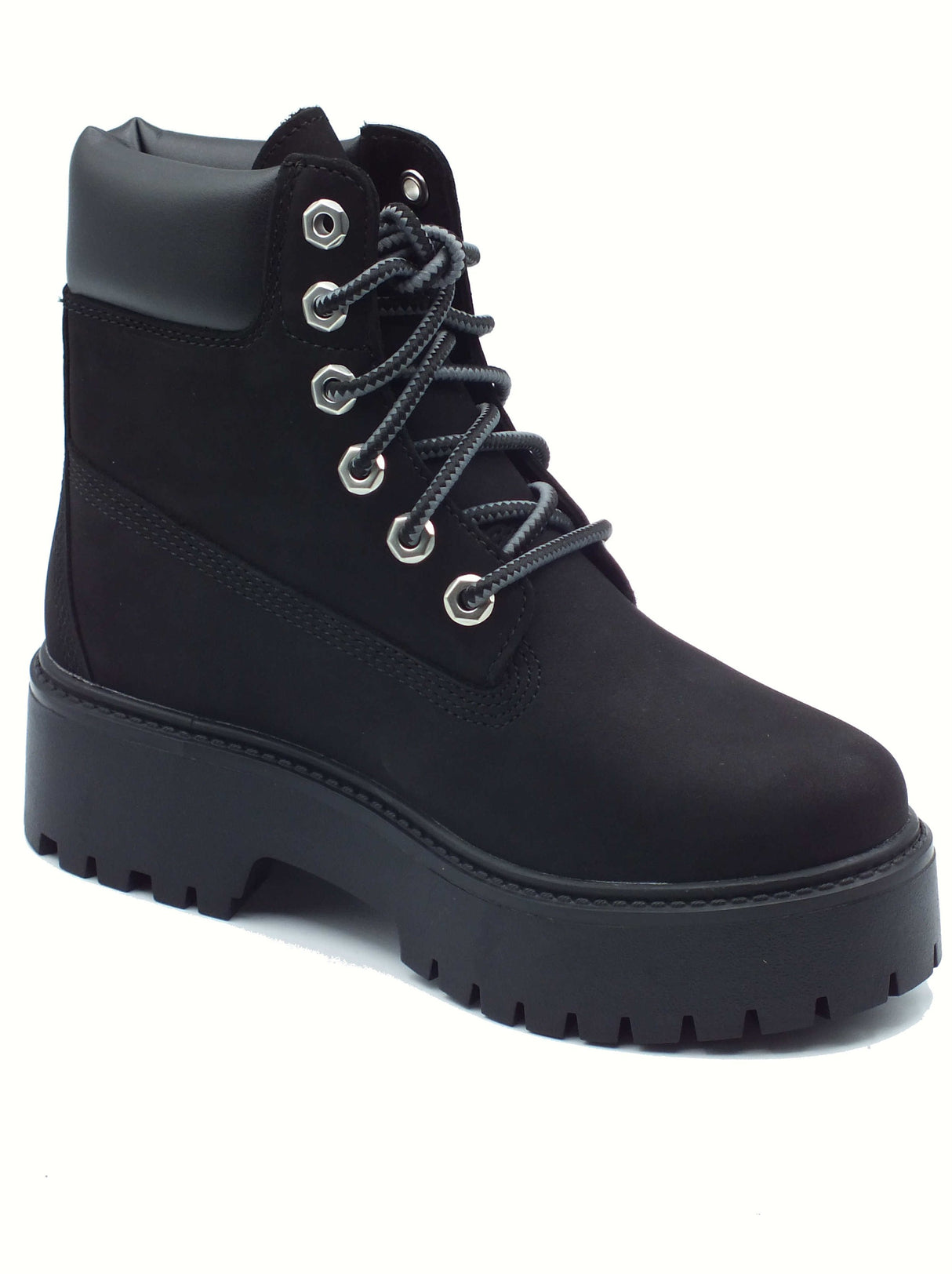 Timberland Timberland 1A5RH5 Stone Street Black Scarponcini Donna in nabuk nero Black