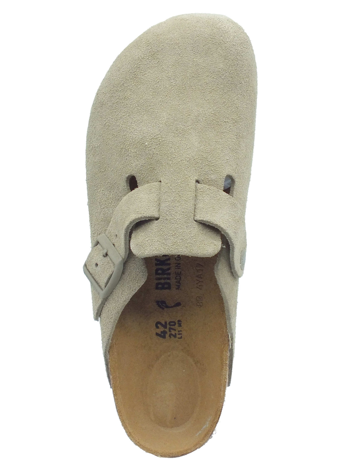 Birkenstock Birkenstock Sandali Uomo 1025844 Boston BS Faded Khaki pelle verde verde
