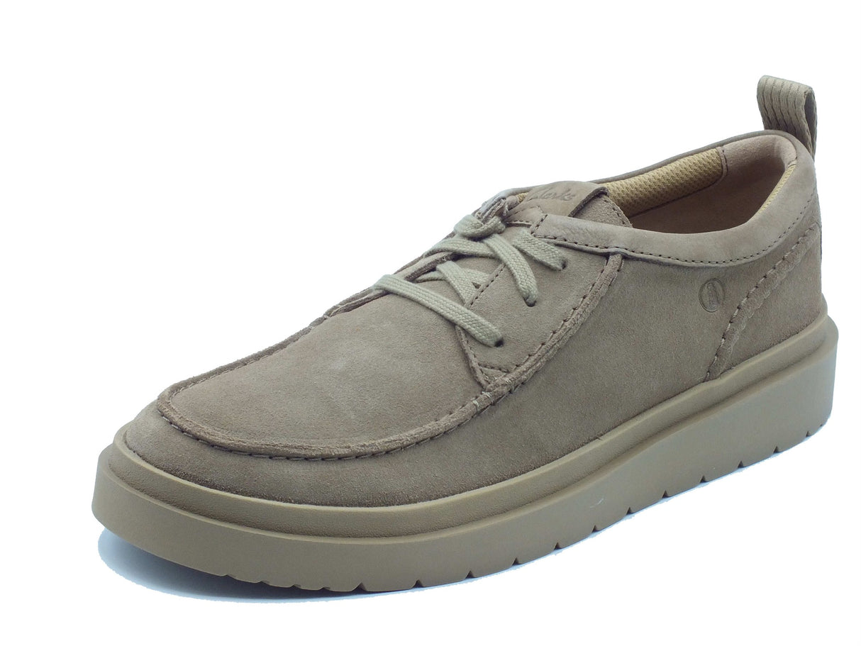 Clarks Clarks Scarpe Uomo Polden Moc Dark Sand Suede pelle marrone Dark Sand Suede