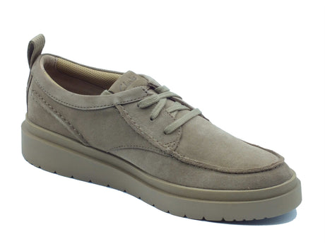 Clarks Clarks Scarpe Uomo Polden Moc Dark Sand Suede pelle marrone Dark Sand Suede
