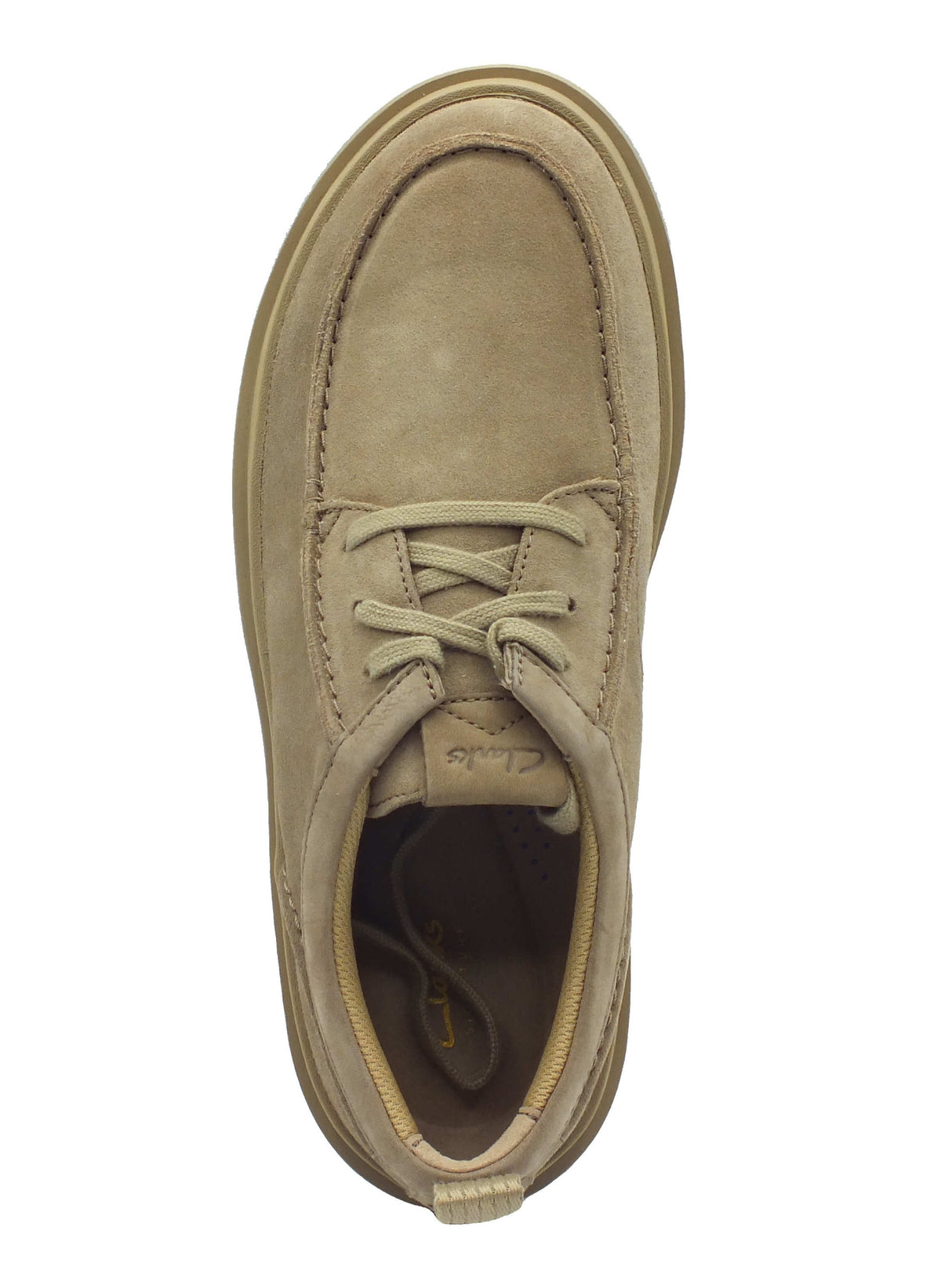 Clarks Clarks Scarpe Uomo Polden Moc Dark Sand Suede pelle marrone Dark Sand Suede
