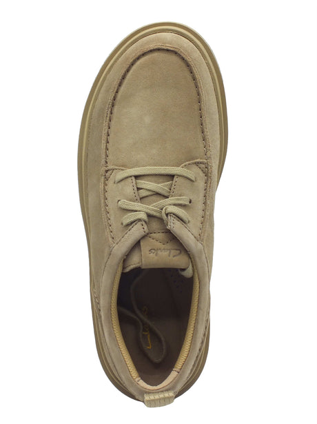 Clarks Clarks Scarpe Uomo Polden Moc Dark Sand Suede pelle marrone Dark Sand Suede