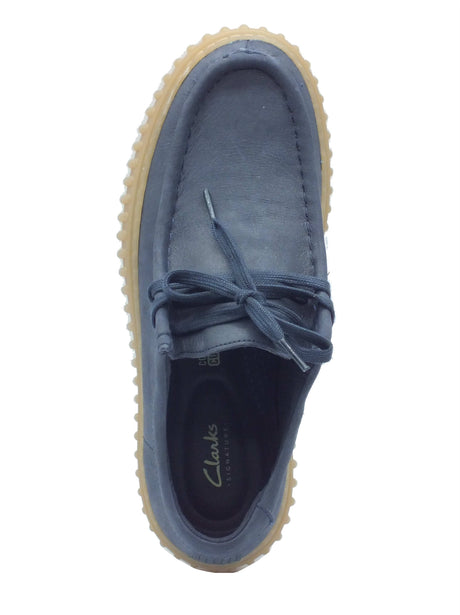 Clarks Clarks Scarpe Uomo Torhill Lo Navy Leather pelle blu Navy Leather