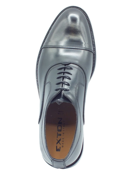 Exton Exton Eleganti Uomo 1371 Abrasivato Nero pelle nero Nero