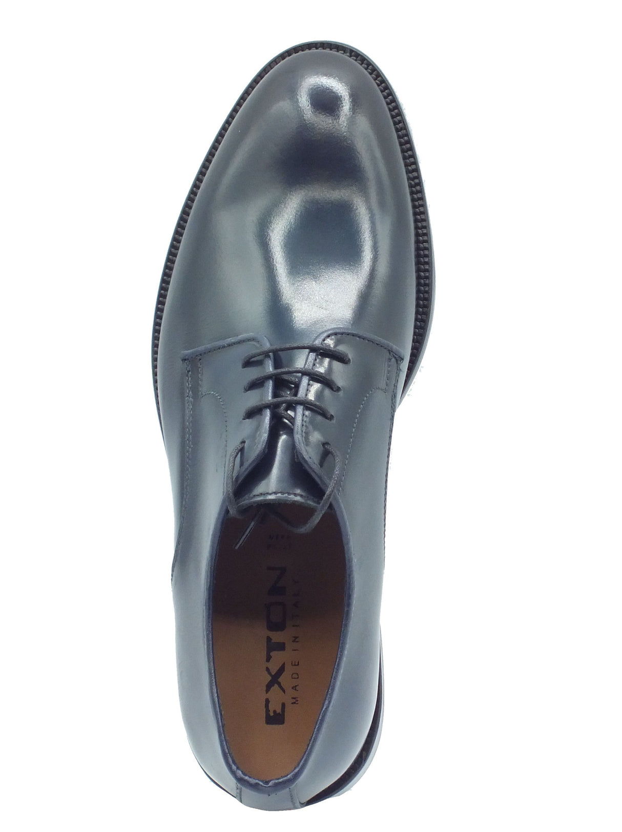 Exton Exton Eleganti Uomo 1374 Abrasivato Blue pelle blu Blue