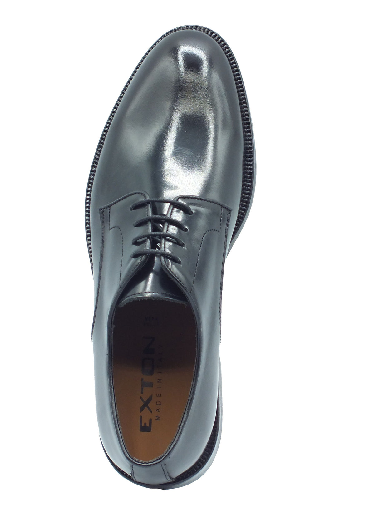 Exton Exton Eleganti Uomo 1374 Abrasivato Nero pelle nero Nero