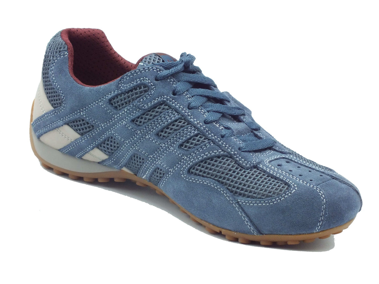 Geox Geox Scarpe Uomo U55MNA U Snake Avio pelle blu Avio