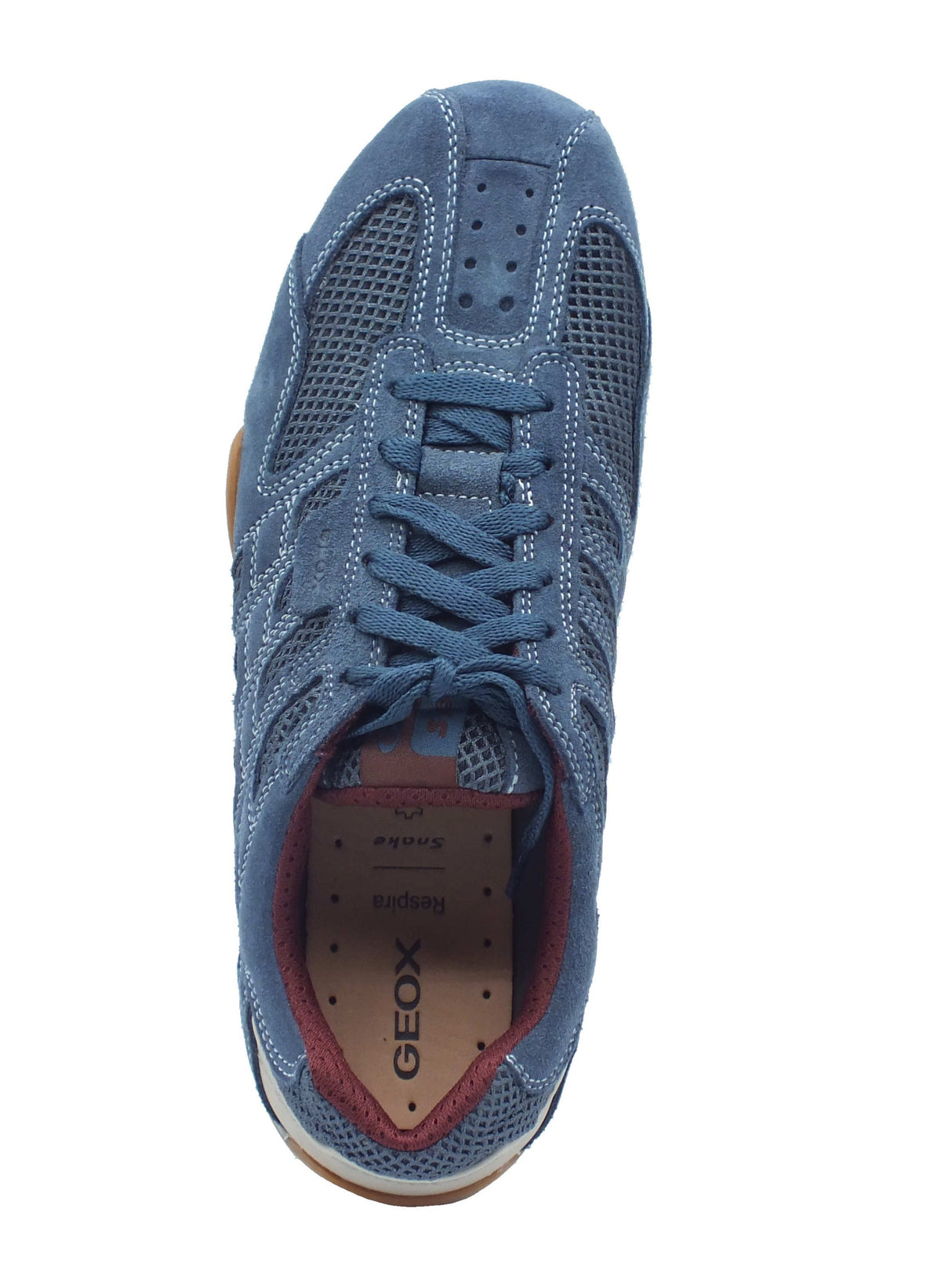 Geox Geox Scarpe Uomo U55MNA U Snake Avio pelle blu Avio