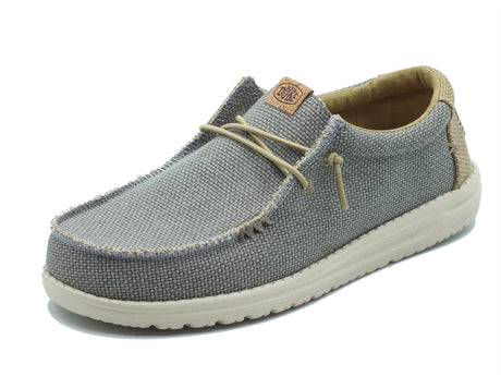 Hey Dude Hey Dude Scarpe Uomo 40003 Wally Braided Flannel Grey Olive sintetico grigio Grey Olive