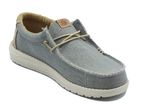Hey Dude Hey Dude Scarpe Uomo 40003 Wally Braided Flannel Grey Olive sintetico grigio Grey Olive