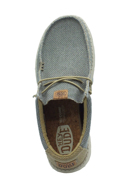 Hey Dude Hey Dude Scarpe Uomo 40003 Wally Braided Flannel Grey Olive sintetico grigio Grey Olive