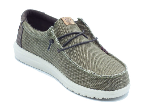Hey Dude Hey Dude Scarpe Uomo 40003 Wally Braided Burnt Olive sintetico verde Olive