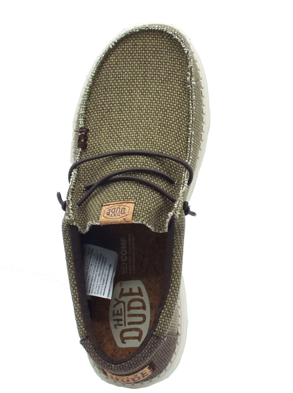 Hey Dude Hey Dude Scarpe Uomo 40003 Wally Braided Burnt Olive sintetico verde Olive