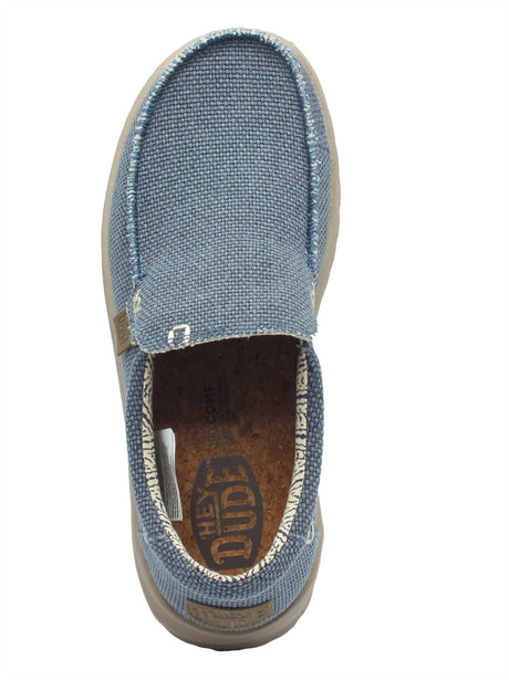 Hey Dude Hey Dude Mocassini Uomo 40124 Mikka Braided Deep Blue sintetico blu Deep Blue