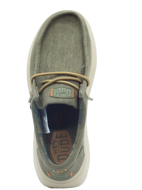 Hey Dude Hey Dude Scarpe Uomo 45113 Wally Comf Worn Burnt Olive sintetico verde Olive