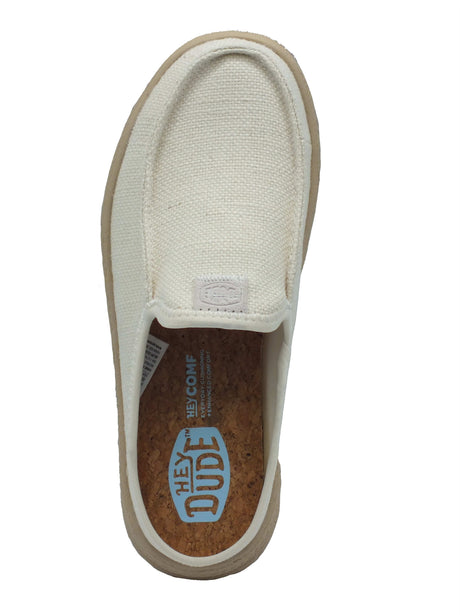 Hey Dude Hey Dude Sabot Donna 45228 Austin Lift Espadrille Egret sintetico bianco Egret