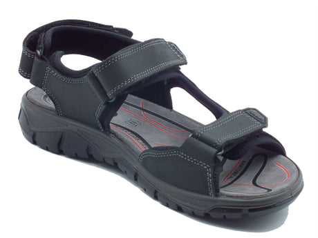 Igi&Co Igi&Co Sandali Uomo 1134900 Nabuk Ingrassato Nero pelle nero Nero