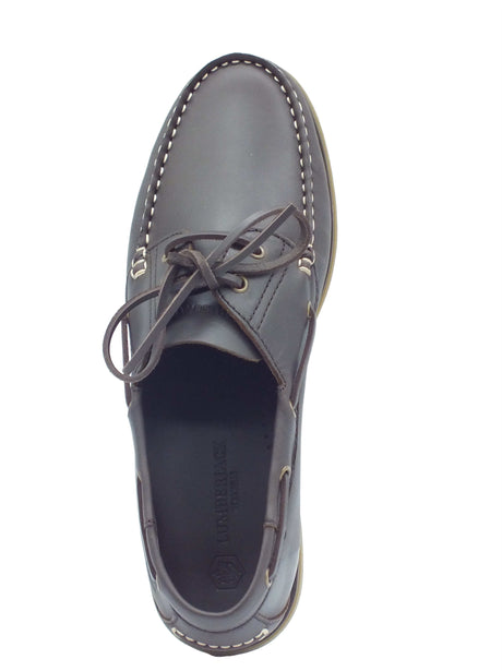 Lumberjack Lumberjack Scarpe Uomo Gable SM13003 Universe Blue pelle marrone D. Brown