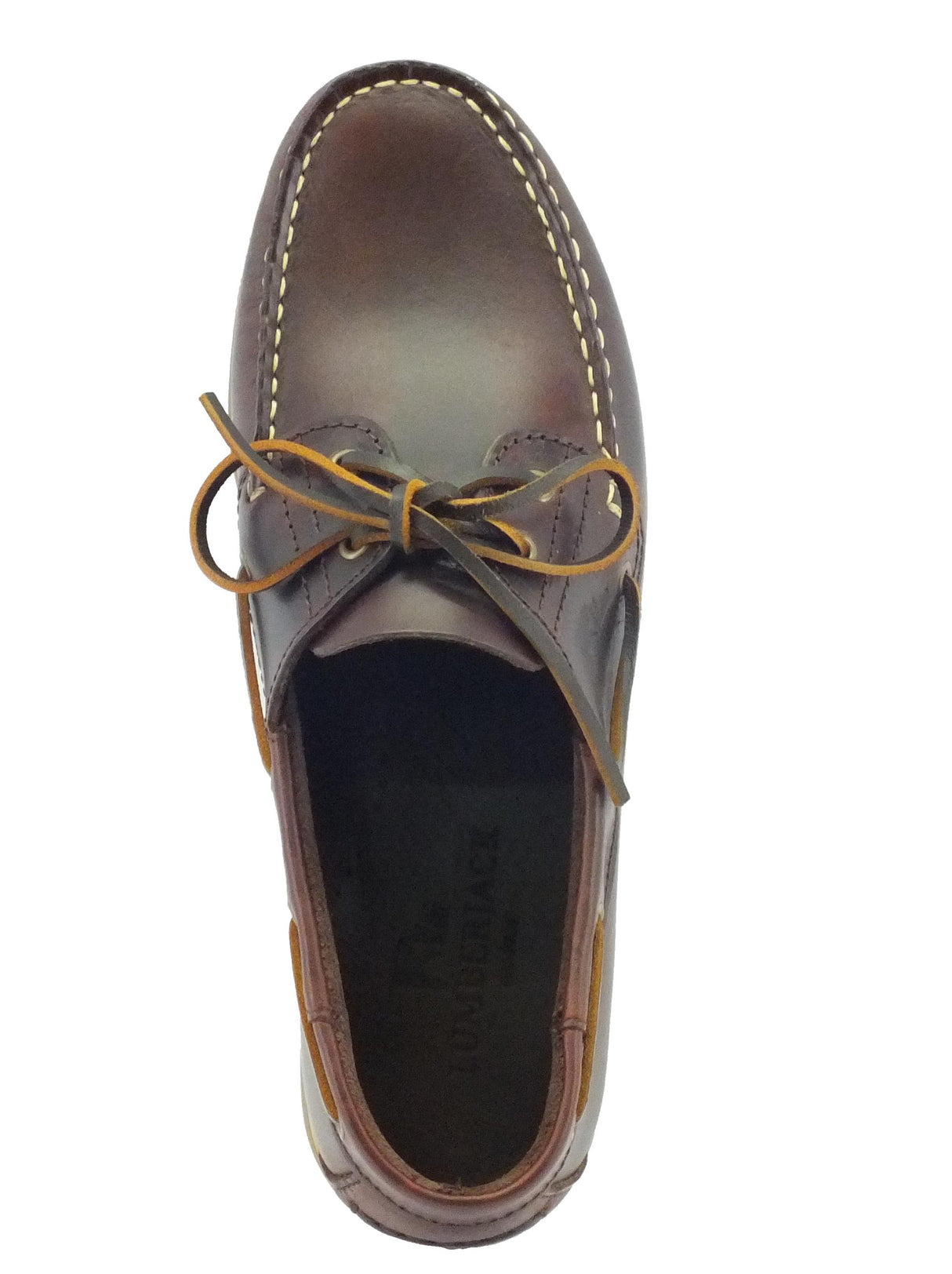 Lumberjack Scarpe Lumberjack Navigator modello barca per uomo in pelle testa di moro Brunello Tan