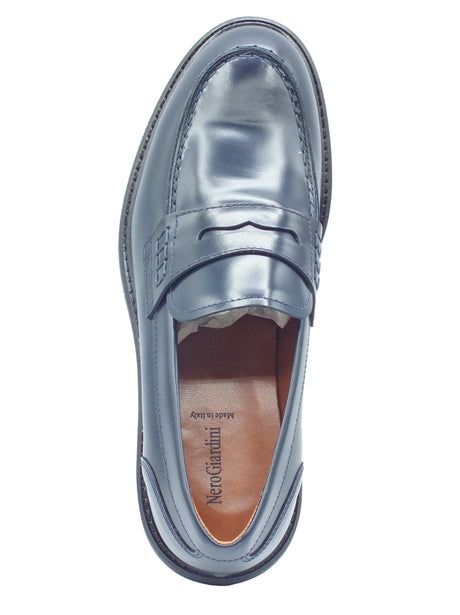 Nero Giardini Nero Giardini Mocassini Uomo E500600U Wembley Blu pelle blu Blu