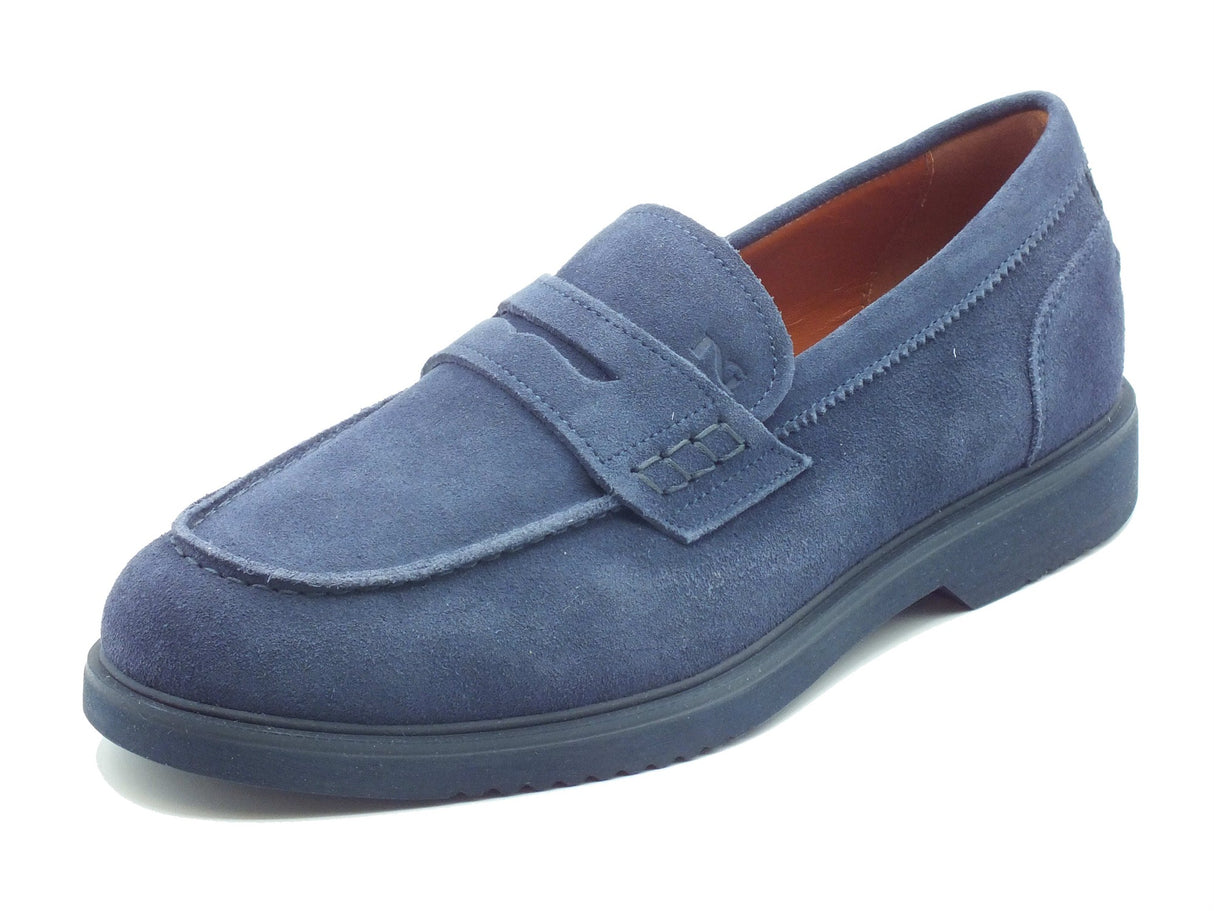 Nero Giardini Nero Giardini Mocassini Uomo E500610U Colorado Indaco pelle blu Indaco